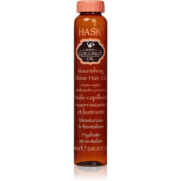 HASK HASK Monoi Coconut Oil ulje za uljepšavanje za sjajnu i mekanu kosu 18 ml