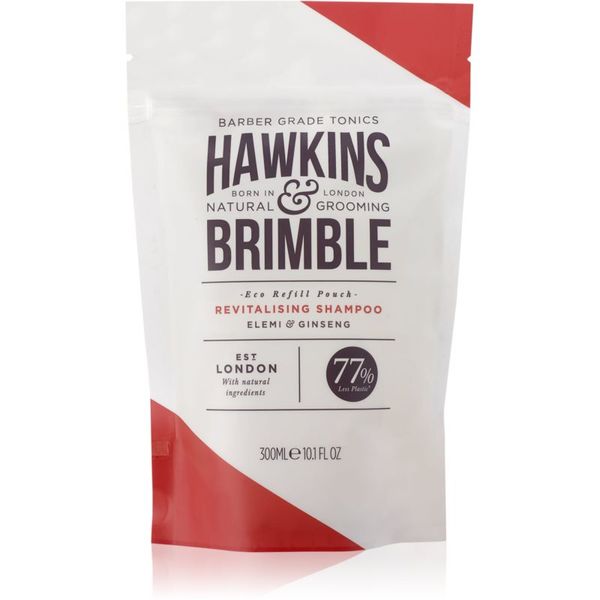 Hawkins & Brimble Hawkins & Brimble Revitalising Shampoo Eco Refill Pouch revitalizirajući šampon za muškarce zamjensko punjenje 300 ml
