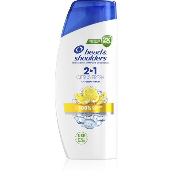 Head & Shoulders Head & Shoulders Citrus Fresh 2v1 šampon protiv peruti za masnu kosu 625 ml