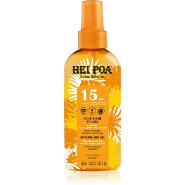 Hei Poa Hei Poa Tahiti Monoi Oil Tahiti Monoi Oil suho ulje za sunčanje SPF 15 150 ml