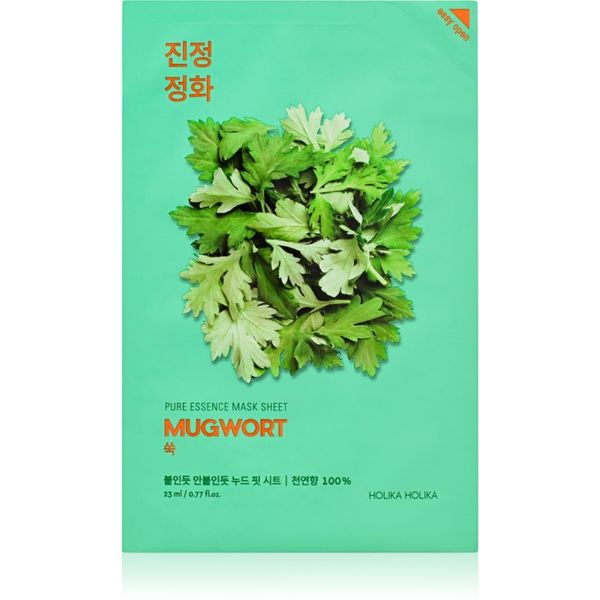 Holika Holika Holika Holika Pure Essence Mugwort Sheet maska s umirujućim učinkom 23 ml