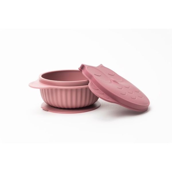 innoGIO innoGIO GIOfresh Owl silikonska zdjelica sa zatvaračem Pink 380 ml