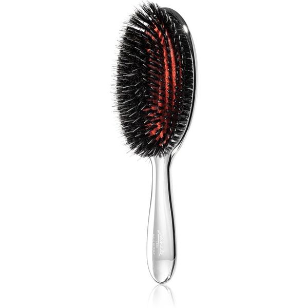Janeke Janeke Chromium Line Air-Cushioned Brush with Bristles and Nylon Reinforcement ovalna četka za kosu 22 x 7 cm