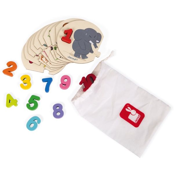 Janod Janod Puzzle I Learn aktivna umetaljka 3-6 y 1 kom