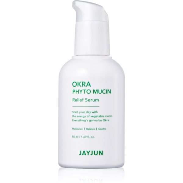 Jayjun Jayjun Okra Phyto Mucin blagi serum za lice za smirenje i jačanje osjetljive kože lica 50 ml