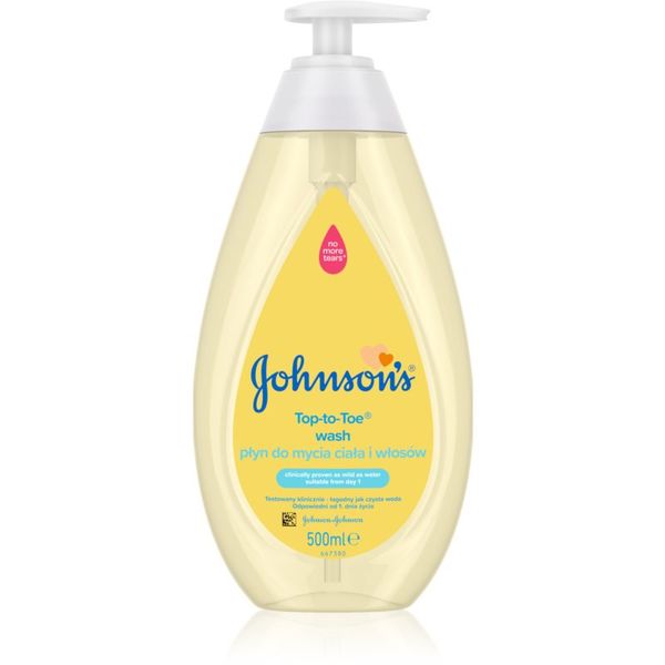 Johnson's® Johnson's® Top-to-Toe gel za pranje tijela i kose za djecu od rođenja 500 ml