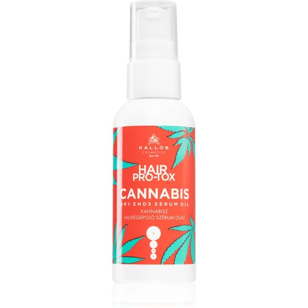 Kallos Kallos Hair Pro-Tox Cannabis uljni serum za suhe vrhove kose 50 ml