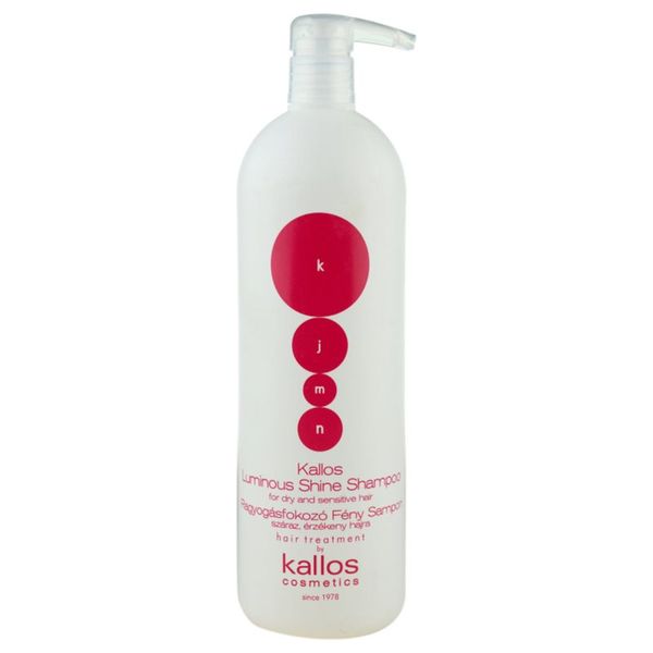 Kallos Kallos KJMN Luminous Shine svjetlucavi šampon za suhu i osjetljivu kosu 1000 ml