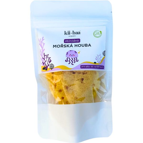 kii-baa® organic kii-baa® organic Natural Sponge Wash prirodna morska spužva za kupanje za bebe 8-10 cm 1 kom