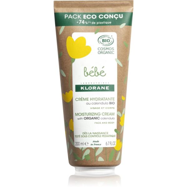 Klorane Klorane Bébé Calendula hidratantna krema za dječju kožu s BIO měsíčkem lékařským 200 ml