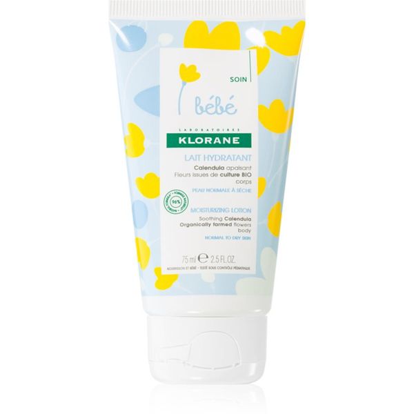 Klorane Klorane Bébé Calendula hidratantno mlijeko za tijelo za djecu od rođenja 75 ml
