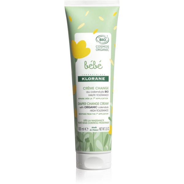 Klorane Klorane Bébé Calendula umirujuća dječja krema na přebalování s BIO měsíčkem 100 ml