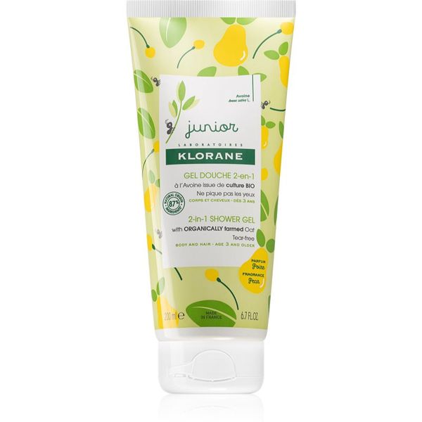 Klorane Klorane Junior gel za tuširanje i šampon 2 u 1 za djecu 200 ml