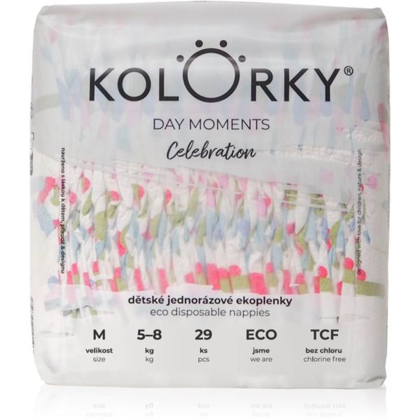 Kolorky Kolorky DAY Moments Celebration jednokratne EKO pelene Size M 5-8 kg 29 kom