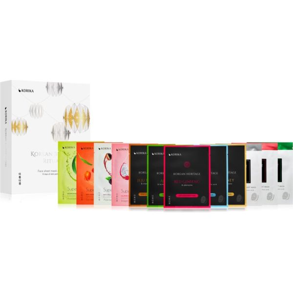 KORIKA KORIKA Korean Beauty Ritual Face Sheet Mask Calendar set maski za lice