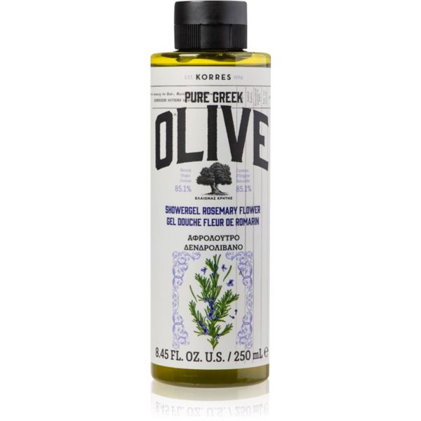 Korres Korres Pure Greek Olive & Rosemary Flower osvježavajući gel za tuširanje 250 ml