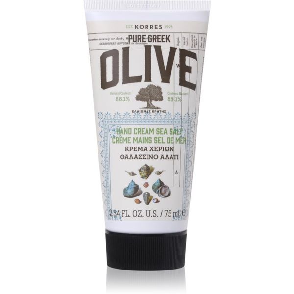 Korres Korres Pure Greek Olive & Sea Salt hidratantna krema za ruke s morskom soli 75 ml