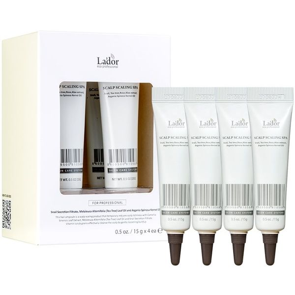 La'dor La'dor Scalp Scaling Spa balzam za dubinsko čišćenje za vlasište 4x15 g