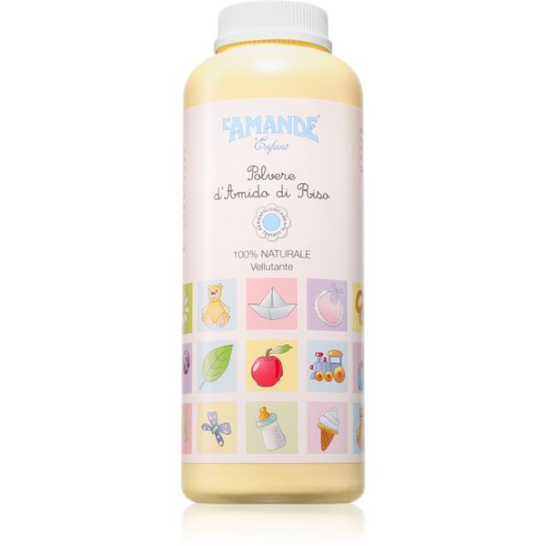 L'Amande L'Amande Baby Rice Starch Powder specijalna zaštitna krema s ribljim uljem za dječju kožu 150 g