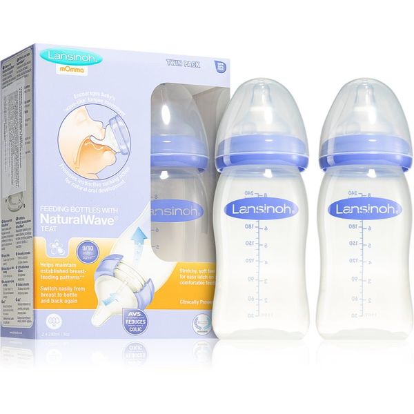 Lansinoh Lansinoh NaturalWave bočica za bebe Medium 2x240 ml