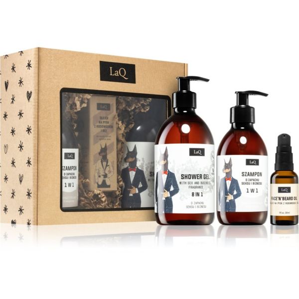 LaQ LaQ Doberman poklon set (za tijelo i lice) za muškarce