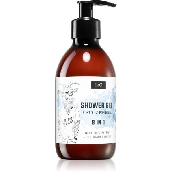 LaQ LaQ Goat From Poznaň osvježavajući gel za tuširanje 8 u 1 s ekstraktom hmeljovih šišarica 300 ml