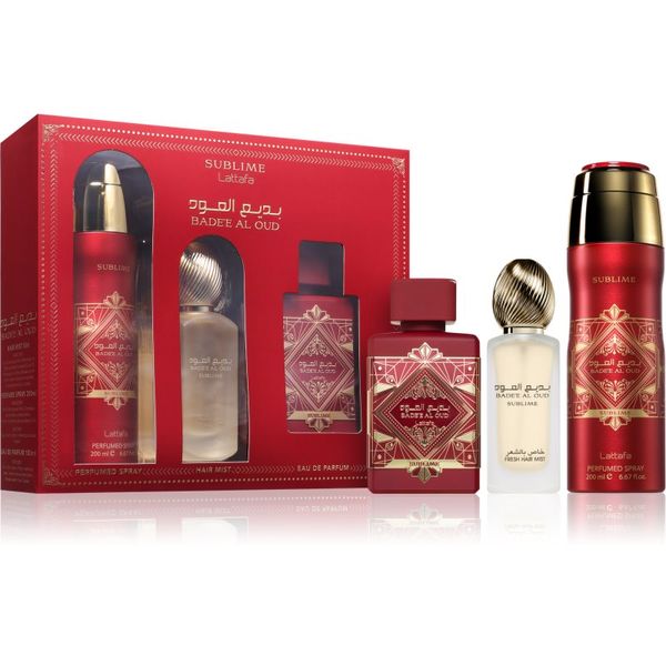 Lattafa Lattafa Badee Al Oud Sublime poklon set uniseks 3 kom