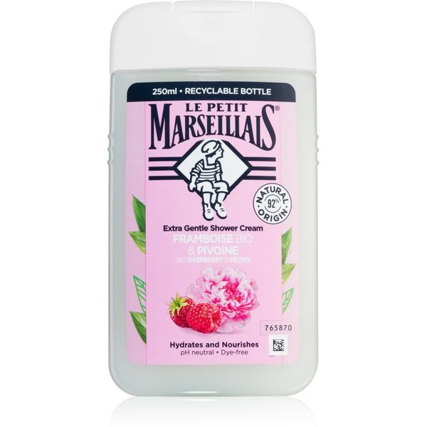 Le Petit Marseillais Le Petit Marseillais Raspberry & Peony Bio kremasti gel za tuširanje 250 ml