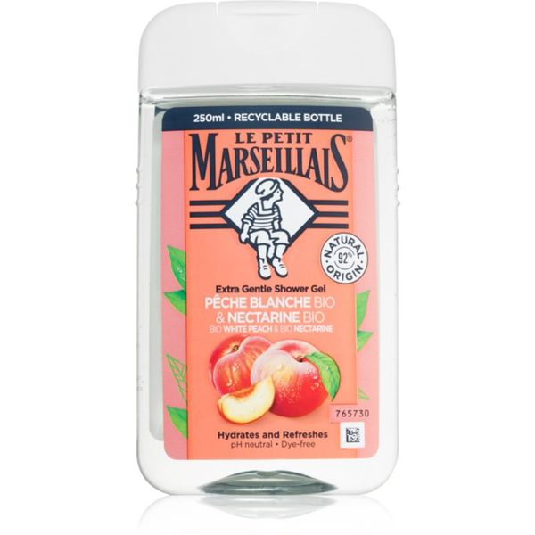 Le Petit Marseillais Le Petit Marseillais White Peach & Nectarine Bio nježni gel za tuširanje 250 ml