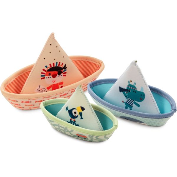 Lilliputiens Lilliputiens Bathtub Boats brodići za u vodu 6m+ Jungle 3 kom