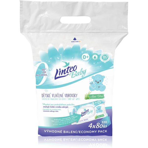 Linteo Linteo Baby Pure & Fresh dječje nježne vlažne maramice veliko pakiranje 4x80 kom