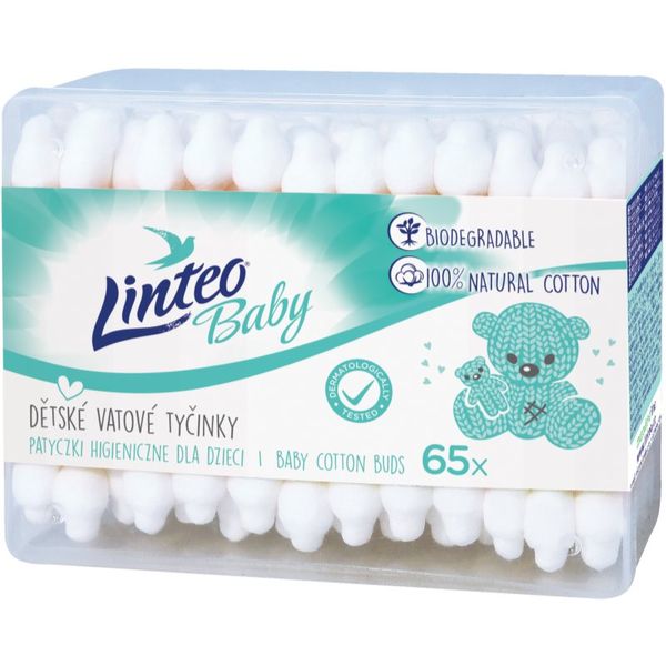 Linteo Linteo Baby štapići za uši za djecu 65 kom