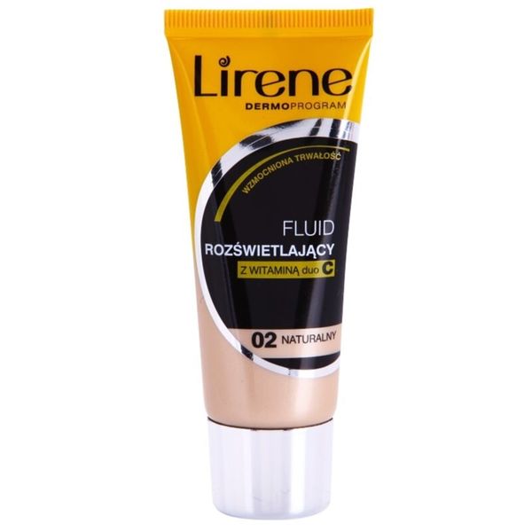 Lirene Lirene Vitamin C posvjetljujući tekući puder za dugotrajni efekt nijansa 02 Natural 30 ml