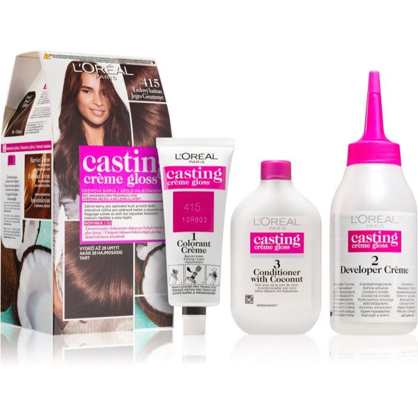 L’Oréal Paris L’Oréal Paris Casting Creme Gloss boja za kosu nijansa 415 Iced Chocolate 1 kom