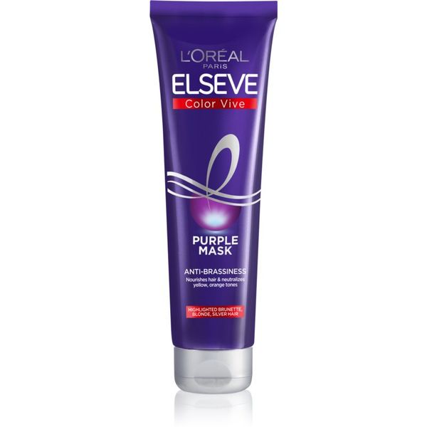 L’Oréal Paris L’Oréal Paris Elseve Color-Vive Purple hranjiva maska za plavu i kosu s pramenovima 150 ml