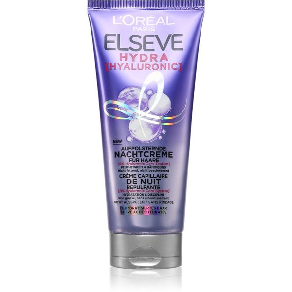 L’Oréal Paris L’Oréal Paris Elseve Hyaluron Plump noćna hidratantna krema za kosu 200 ml