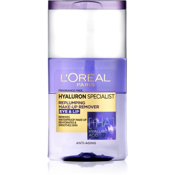 L’Oréal Paris L’Oréal Paris Hyaluron Specialist dvokomponentno sredstvo za uklanjanje vodootpornog make-upa s hijaluronskom kiselinom 125 ml