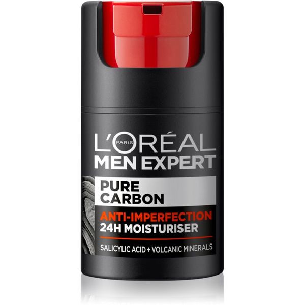 L’Oréal Paris L’Oréal Paris Men Expert Pure Carbon dnevna hidratantna krema za nepravilnosti na koži lica 50 g