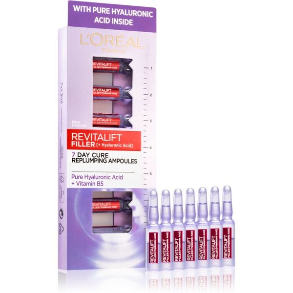 L’Oréal Paris L’Oréal Paris Revitalift Filler hijaluronski serum za popunjavanje u ampulama 7x1,3 ml