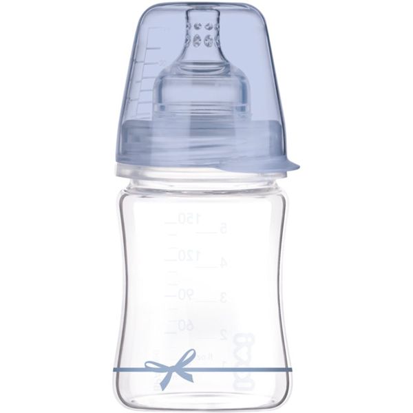 LOVI LOVI Baby Shower Boy bočica za bebe Glass 150 ml