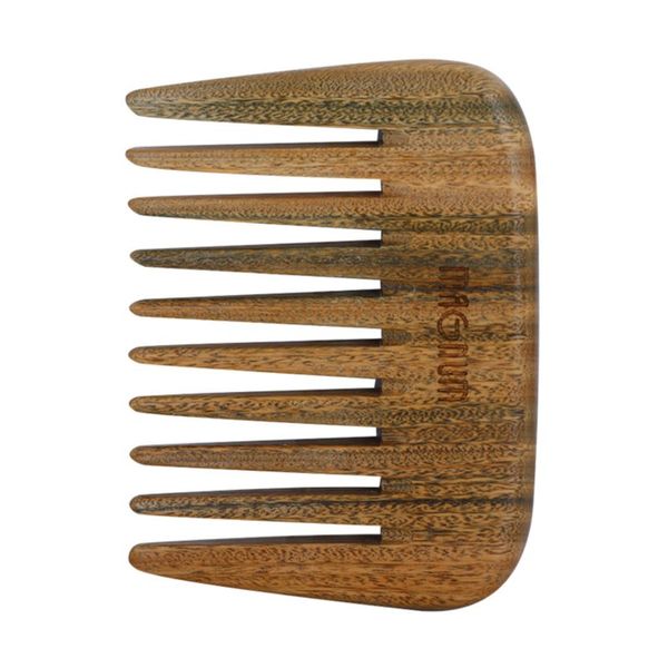 Magnum Magnum Natural češalj od gvajak drva - stil afro 308