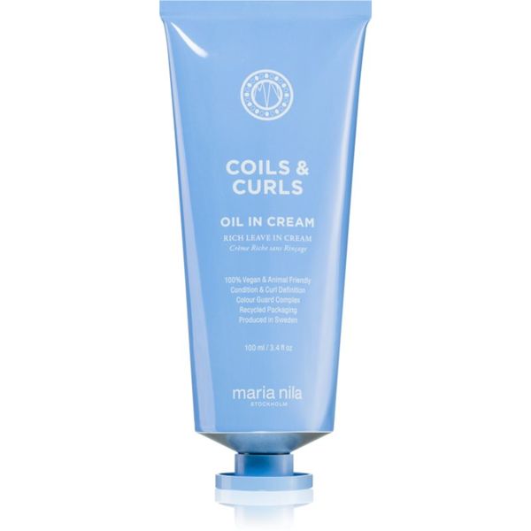 Maria Nila Maria Nila Coils & Curls Oil In Cream krema za regeneraciju za valovitu i kovrčavu kosu 100 ml