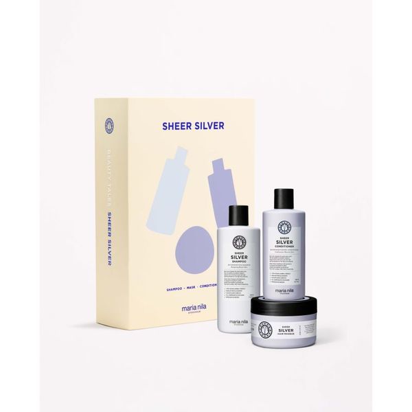 Maria Nila Maria Nila Sheer Silver Holiday Box poklon set za plavu i sijedu kosu