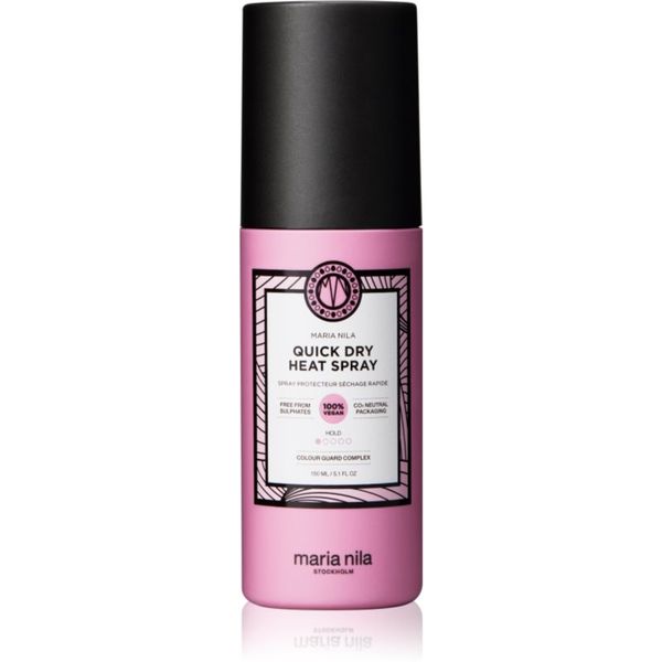 Maria Nila Maria Nila Style & Finish Quick Dry Heat Spray termozaštitni sprej za oblikovanje kose glačalom ili uvijačem 150 ml