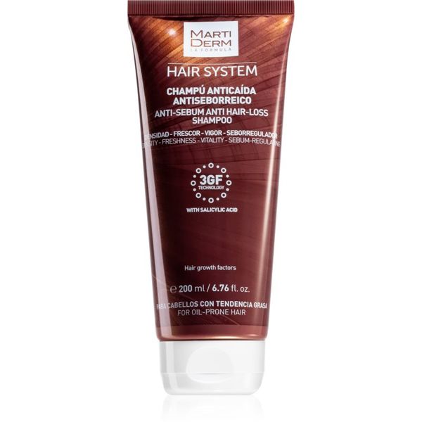 Martiderm MartiDerm Hair System šampon protiv opadanja kose za masno vlasište 200 ml