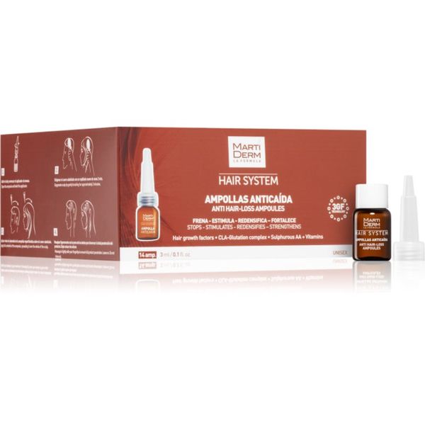 Martiderm MartiDerm Hair System tretman rasta kose protiv ispadanja kose u ampulama 14x3 ml