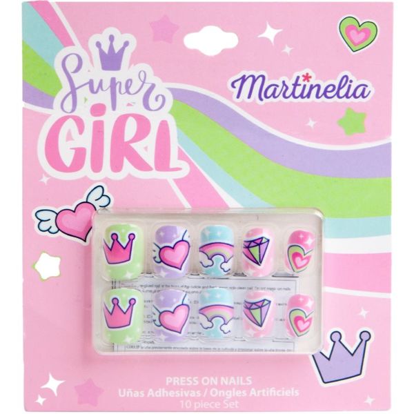 Martinelia Martinelia Super Girl Nails Umjetni nokti za djecu 10 kom