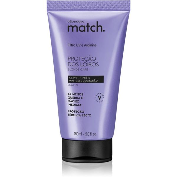Match. Match. Blonde Care obnavljajuća maska za kosu bez ispiranja za plavu kosu 150 ml