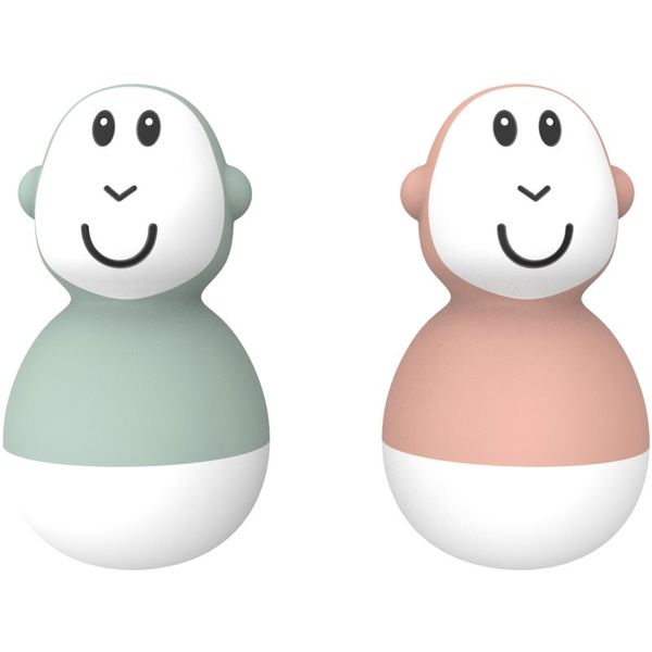 Matchstick Monkey Matchstick Monkey Endless Bathtime Fun Wobblers igračka za vodu Mint Green & Dusty Pink 2 kom