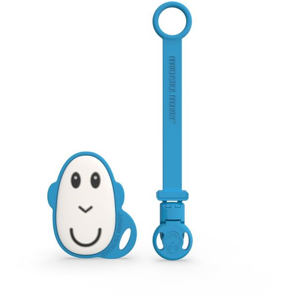 Matchstick Monkey Matchstick Monkey Flat Face Teether & Soother Clip poklon set Blue(za djecu)